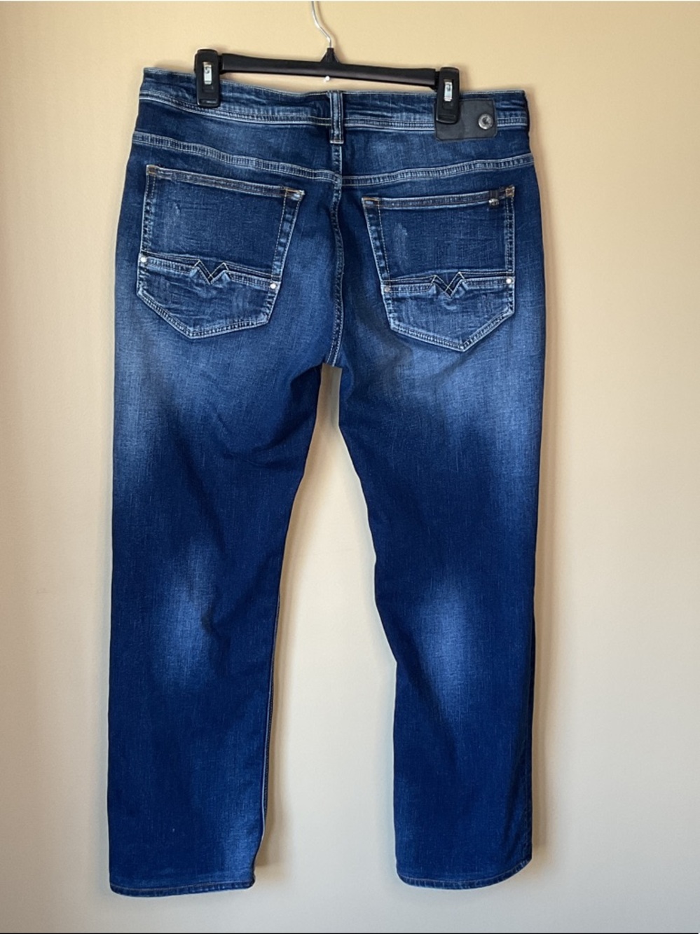 Buffalo David Bitton Men's Dark Blue Relaxed Jeans